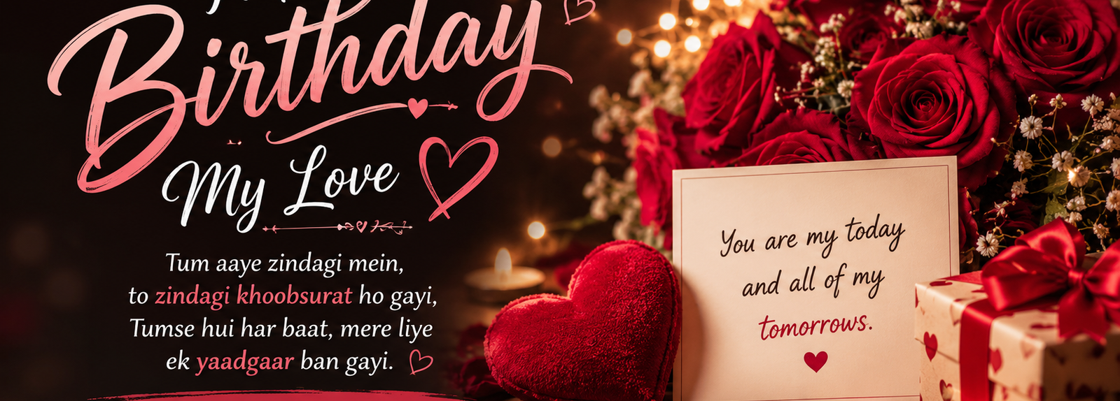 Happy Birthday My Love Shayari ❤️ Special Birthday Quotes